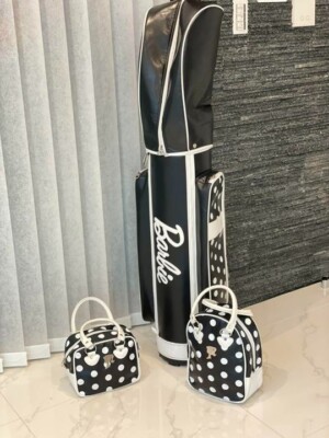 PEARLY GATESとBarbieのコラボのキャディーバッグアイアンセット Pearly Gates Barbie golf [Discontinued brand] Caddy Bag/Shoe Bag