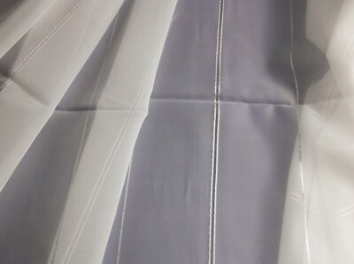Gardinenstoff  Stores  Voile  Glanz-Streifen  6 Meter x 175 cm Hoch Meterware