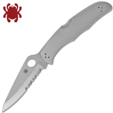 Spyderco Endura 4 VG-10 Satin Combo Blade Stainless Steel Handles C10PS