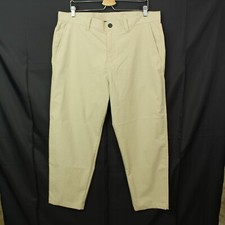 Lululemon ABC Pants Mens 36x27.5 Beige Slim Fit Stretch Flat Front Casual