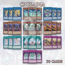 CRUSADIA DECK 30 Reclusia Regulex Draco Leonis Arboria Testament Power YuGiOh🔥