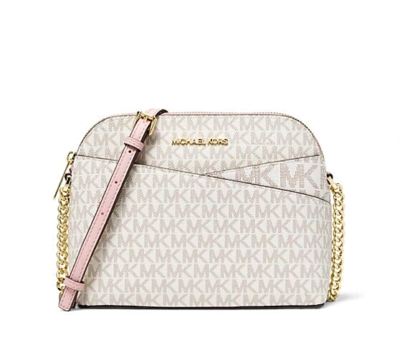 New Michael Kors Jet Set Travel Medium Logo Dome Crossbody  display picture 1