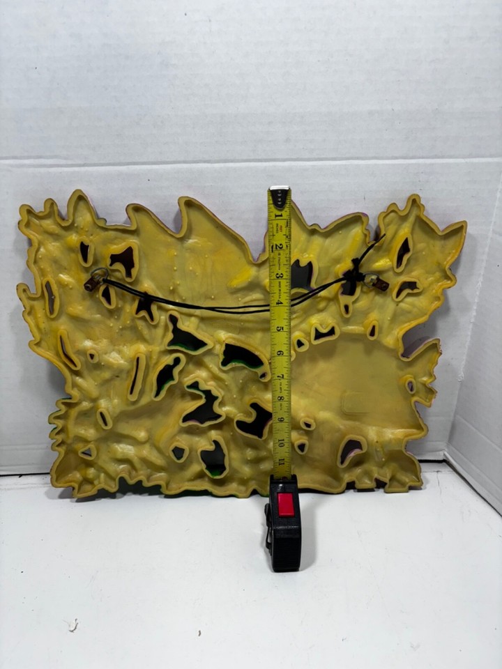 Vintage 1970's Homco Mushroom Frog Butterfly Hanging Wall Art Plaque 17