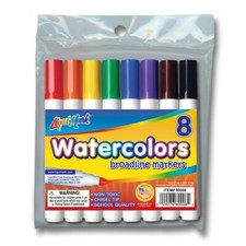 Liqui-Mark Watercolors, broad chisel tip, 8pc, NEW, Unused unopened