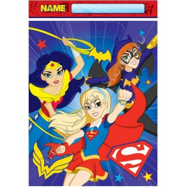 Dc Super Hero Girls Loot Bags Birthday Party Supplies Girls Gift