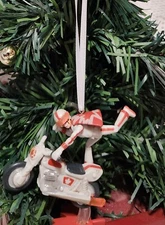 DISNEY STORE TOY STORY 4 DUKE CABOOM MOTORCYCLE CUSTOM CHRISTMAS ORNAMENT NEW