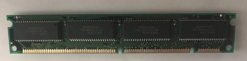 Vintage Japan PC DIMM 16MB EDO MEMORY SIMM 168-PIN 3V RAM New Old Stock - Image 2 of 3
