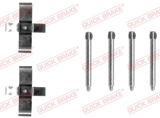 Quick Brake 109-1195 ZubehöRkit, Scheibenbremsbelag FüR MERCEDES-BENZ-image