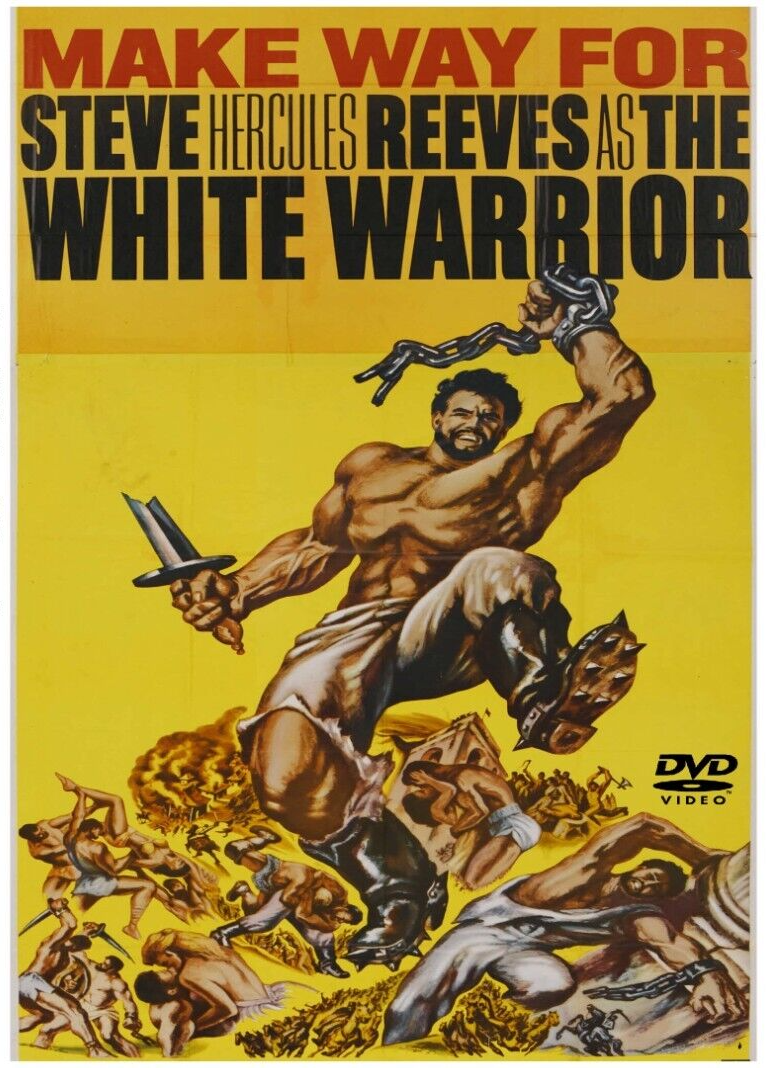The White Warrior  1959 DVD Widescreen Remastered Film Steve Reeves FRENCH