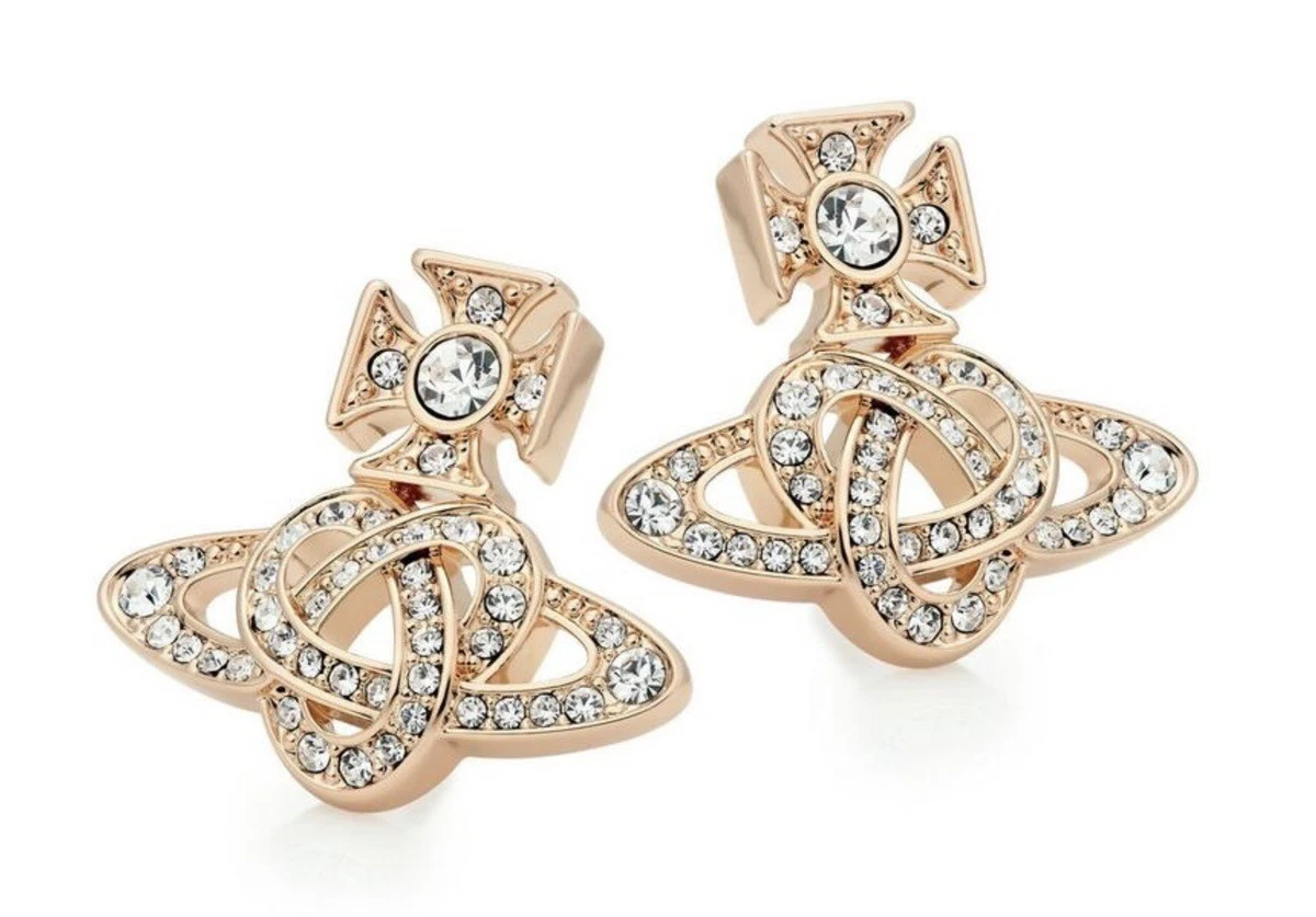 Large diamante stud on sale earrings