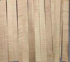 2 set Good Flamed Violin Ribs blanks, Nice Flames maple wood Violin side sheets