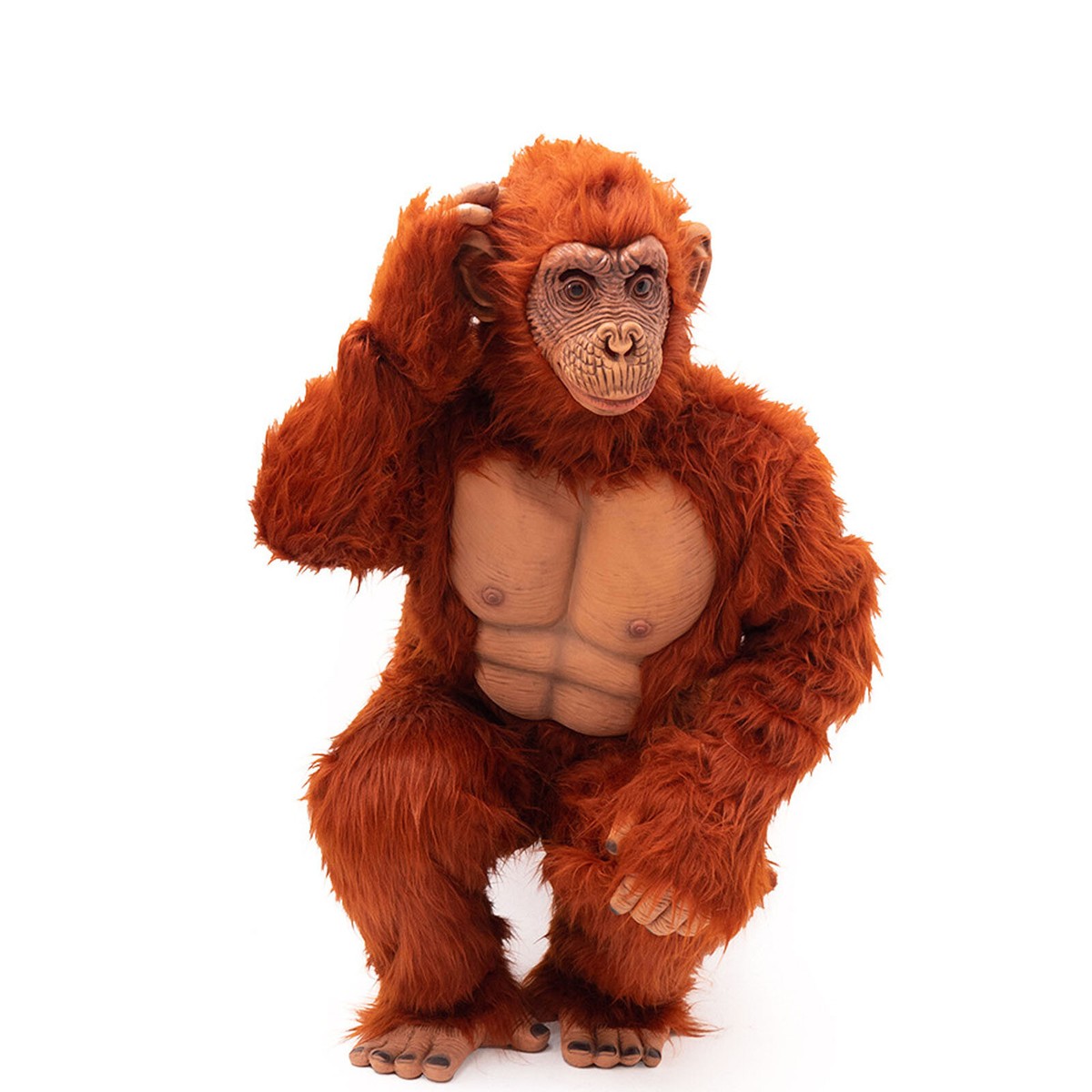 Monkey Costume Gloves Mask Feet,Fursuit Gorilla Costume,Sasquatch