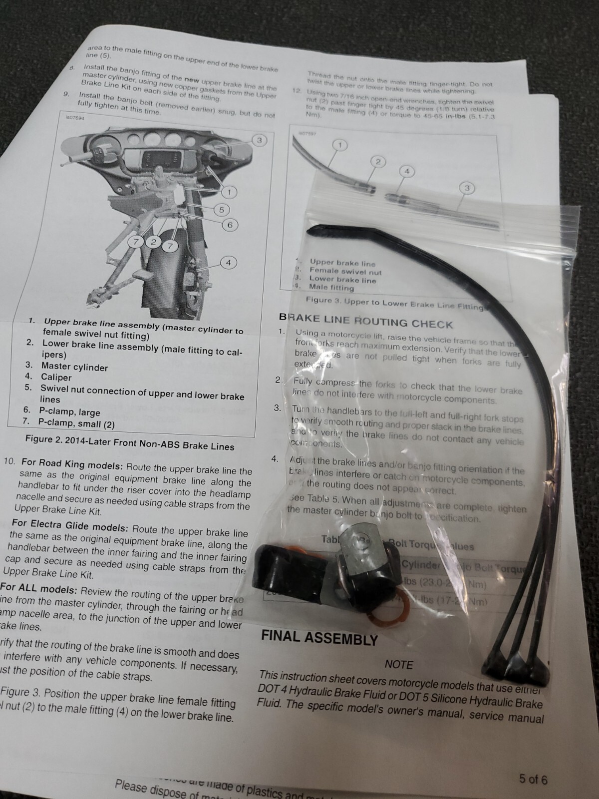 Front LOWER Brakeline, OEM Harley Davidson #41800338 | eBay 