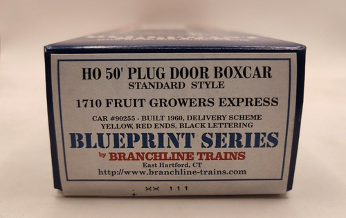 Branchline Blueprint HO 50' Plug Boxcar Fruit Growers Express #90255 ATL1710-3 | Zustand: New