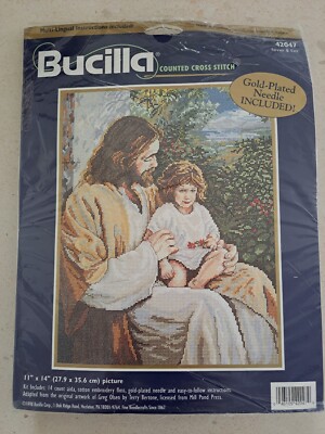 BUCILLA ''Forever & Ever'' (42047) Gezähltes Kreuzstich-Set 14 Stück Neu