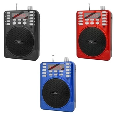 QFX Hooked BT-279 3" Rechargeable PA Speaker System +USB/SD/FM/LED + Headworn Mic