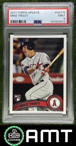 Mike Trout RC PSA 9 2011 Topps Update Los Angeles Angels #US175 1612