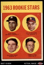 1963 Topps #169 Gaylord Perry Rookie Stars 3 - VG