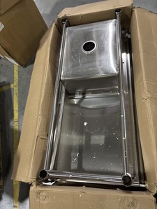 Used! Commercial Kitchen Sink Prep Table Stainless Steel Single Compartment