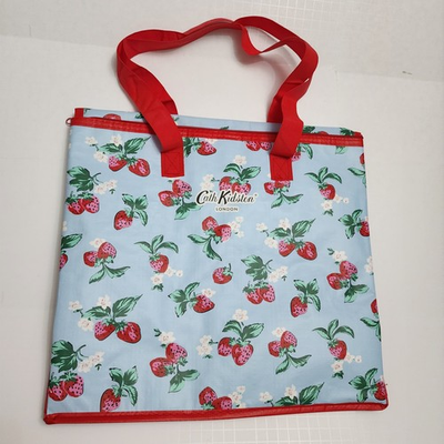 #ad #ad Tesco Cath Kidston Strawberries Blue Cool Tote Bag Insulated Shopper 2025 New $34.99