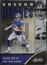 2020 Panini Absolute - Unsung Heroes Football Golden Tate III #UH-GT NM