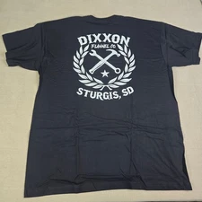 Dixxon Flannel Co Sturgis SD Men's Black Crest Graphic T Shirt Tee 2X Biker