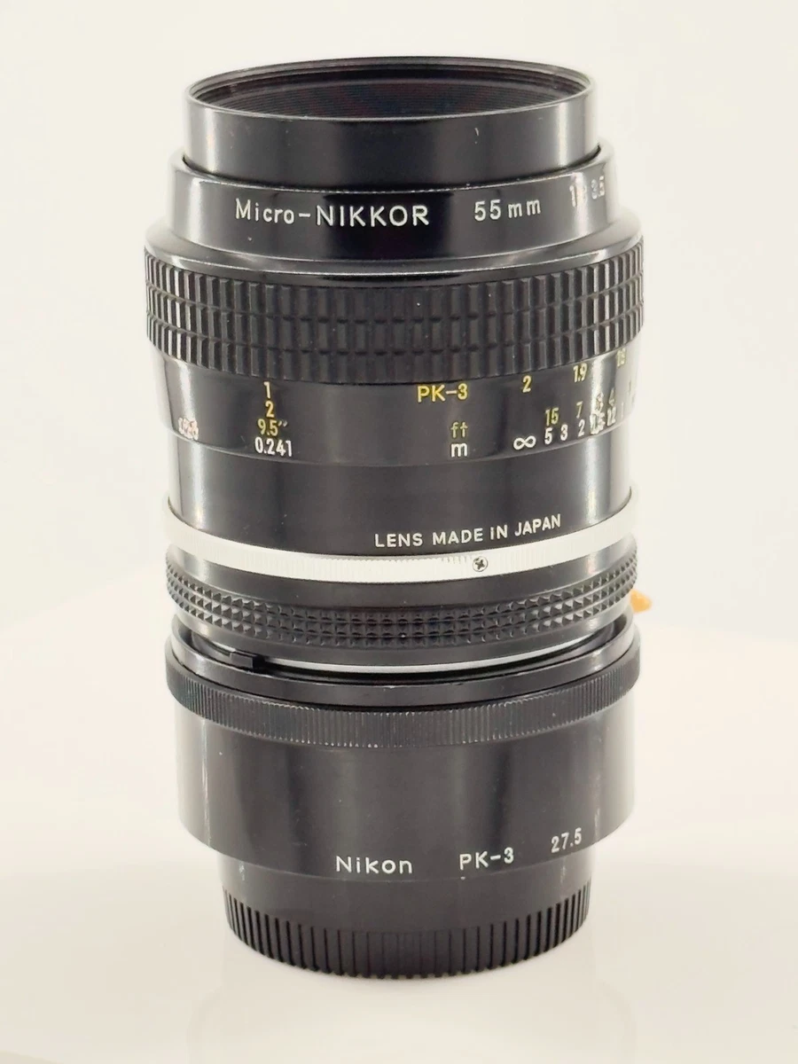 25+ Nikon Micro NIKKOR f/3.5 Camera Lenses 55mm Focal for sale