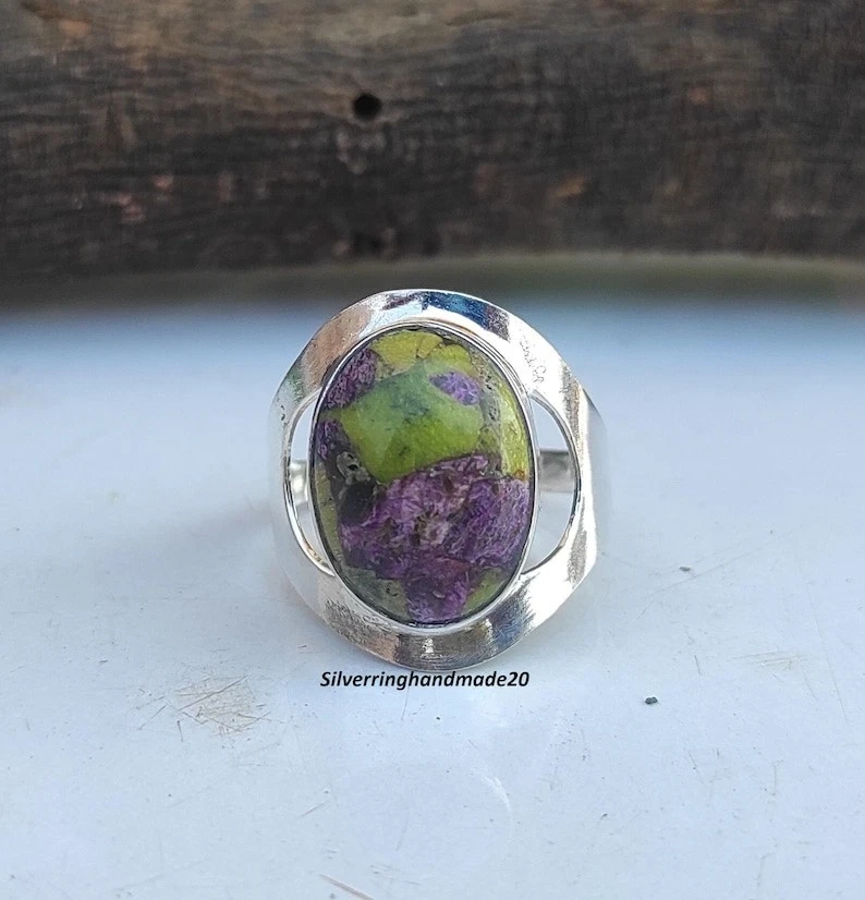 Atlantisite Solid 925 Sterling Silver Beautiful Statement Ring, All Size M1458 - Image 3 of 4