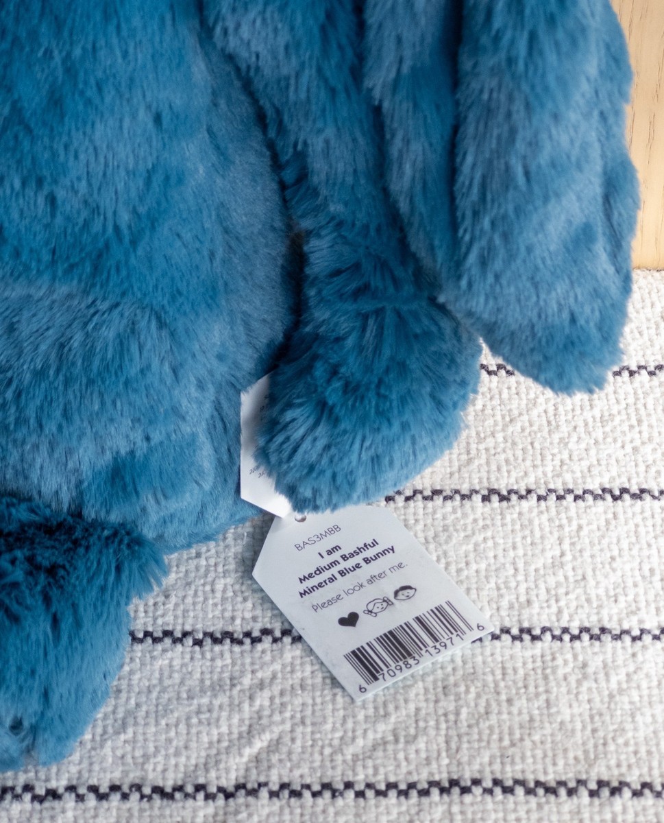 Jellycat RARE Medium Bashful Mineral Blue Bunny RETIRED | eBay