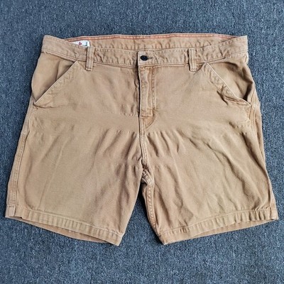 American Giant Shorts Mens 38 Brown Roughneck Chino Canvas Outdoor USA Fit 41x8