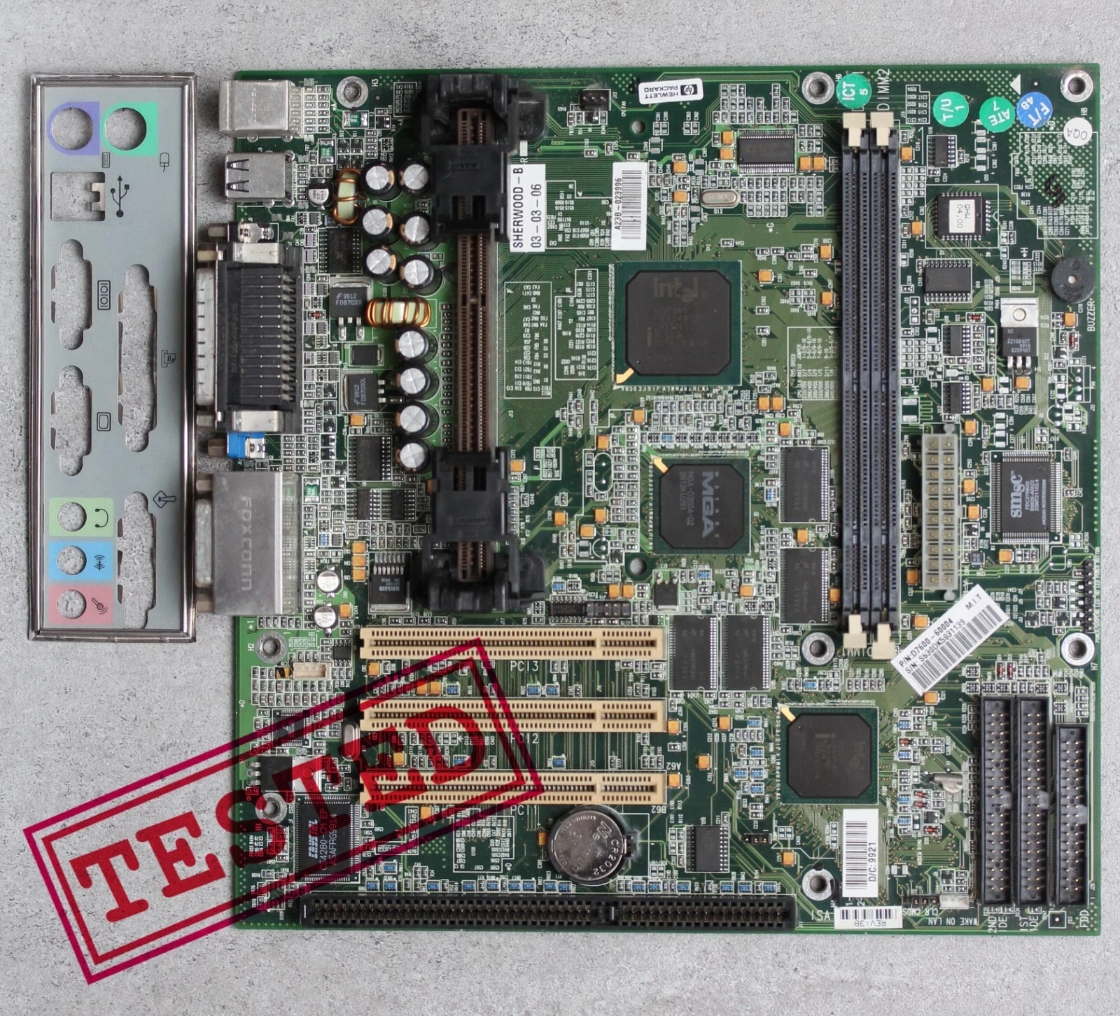 Slot1 HP Vectra VEi8 Motherboard Intel 440ZX chipset with I/O shield