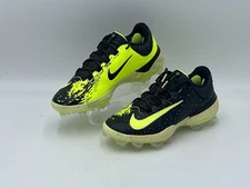 Nike Alpha Huarache Elite 4 Low MCS Baseball Black Lime FV6096-001 Men Sz 13