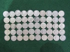 1946-1964 Roosevelt Silver Dimes Roll of 50 - Lot12