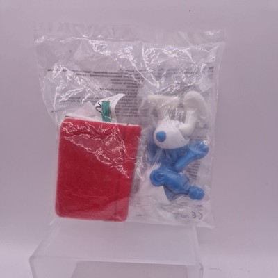 McDonalds Happy Meal Spielzeug 2002 - Schlümpfe - Brainy Schlumpf & Buch.