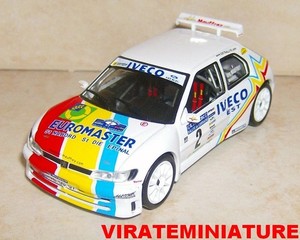 1:18 Peugeot 306 Maxi White #1 LECOUR/M.Sauvage Rallye Monte Carlo 1996