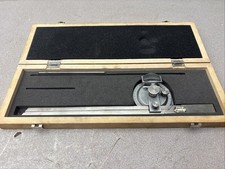 Fowler 52-440-612 Protractor with Magnifier Lens and Case Incomplete