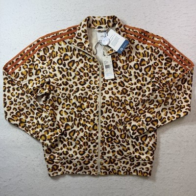 Adidas Originals Jeremy Scott Leopard Cheetah Track Top Jacket TT Trefoil Size M