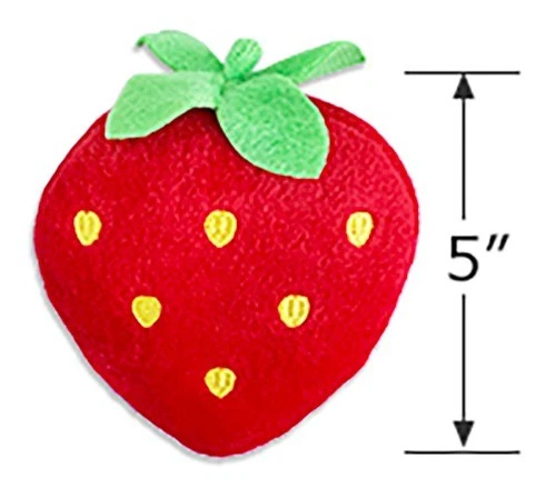 Mirage Pet Brand Strawberry Squeaky Dog Toy - Image 2 of 2