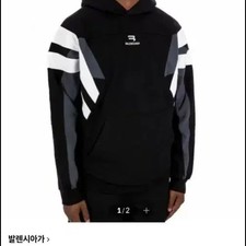 Balenciaga Embroidered Logo Hoodie Sweatshirt 100