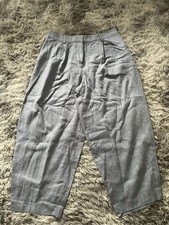 Women’s Light Blue/grey Linen Trousers. Next Petite. Size 16. New