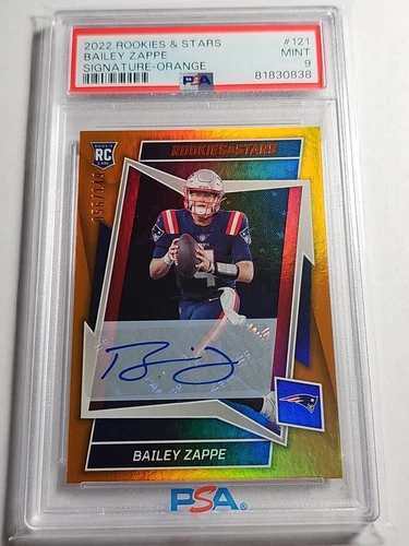 Bailey Zappe /149 Rc Auto PSA 9 Pop2 1 Higher Orange 2024 Rookies & Stars Browns - Picture 1 of 5