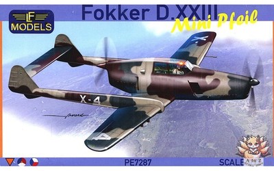 Plastic Model 1/72 Fokker D.XXIII Prototype Twin-Engine Fighter... Plastic Model
