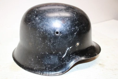 Original German Military Issue Army WW2 Wehrmacht SS Black Helmet Steel Pot
