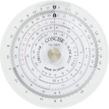 New Concise Ruler Circular Slide Rule 28N Diameter 84mm from Japan