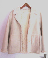 Fuchs Schmitt edle Jacke in Wildlederoptik und Webpelz Gr. 38 neuwertig