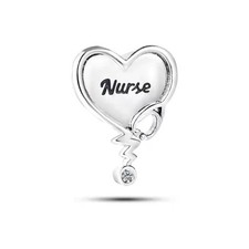 Registered Nurse Charms for Bracelets Necklace Pendant Dangle Bead Rn Heart Char