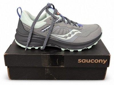 Saucony Excursion TR17 Womens 9.5 M Fossil Aqua Trail Running Shoes S10958-112