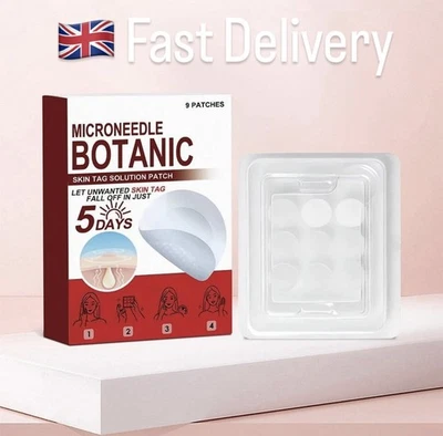 MICRONEEDLE BOTANIC Skin Tag & Acne Patch 9 Pcs Skin Tag Remover Patches UK
