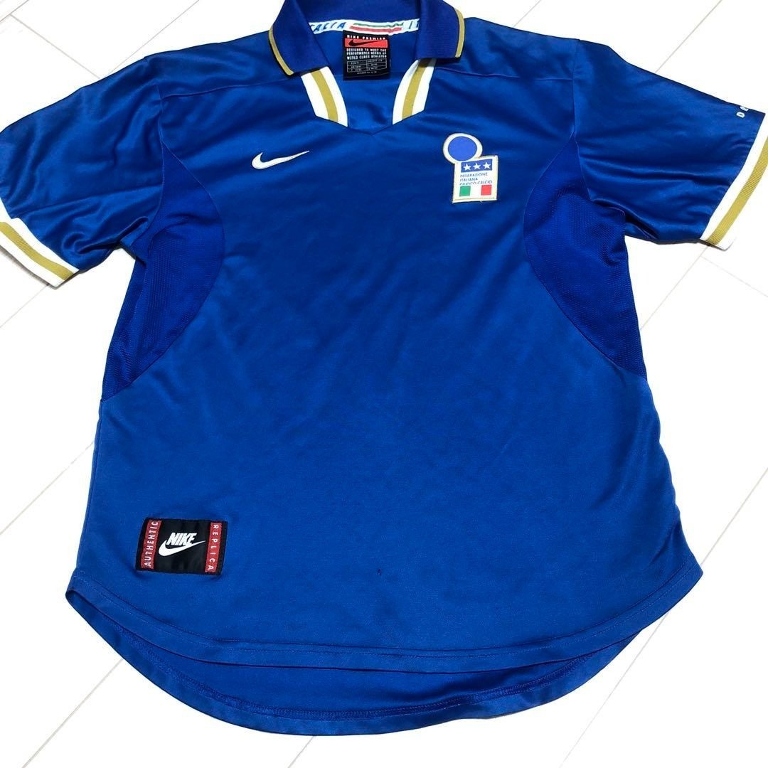MINT ITALY NATIONALTEAM 1996 M Home Football Shirt WHITE Jersey