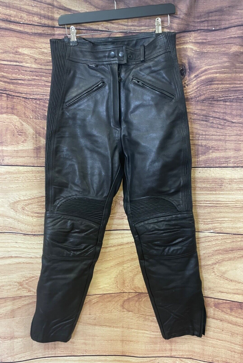 JTS Leather Motorbike Motorcycle Trousers Biker Size 14 Extra